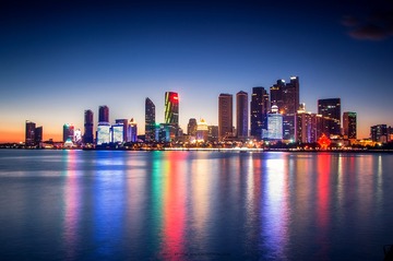 青岛夜景一张