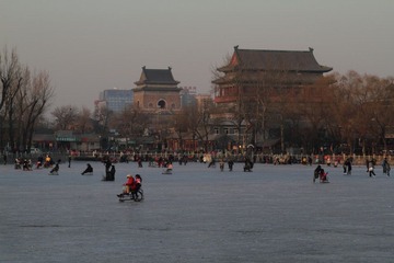 后海的溜冰场