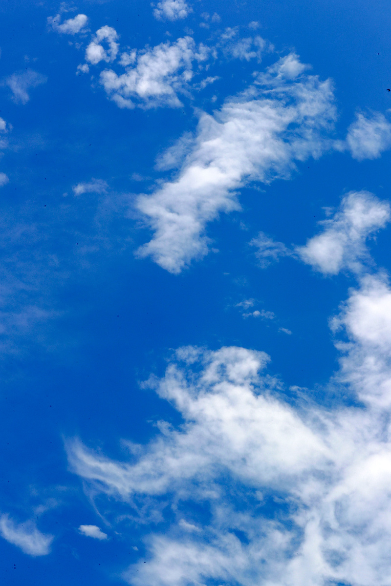 武汉天空碧空如洗蓝天白云美如画