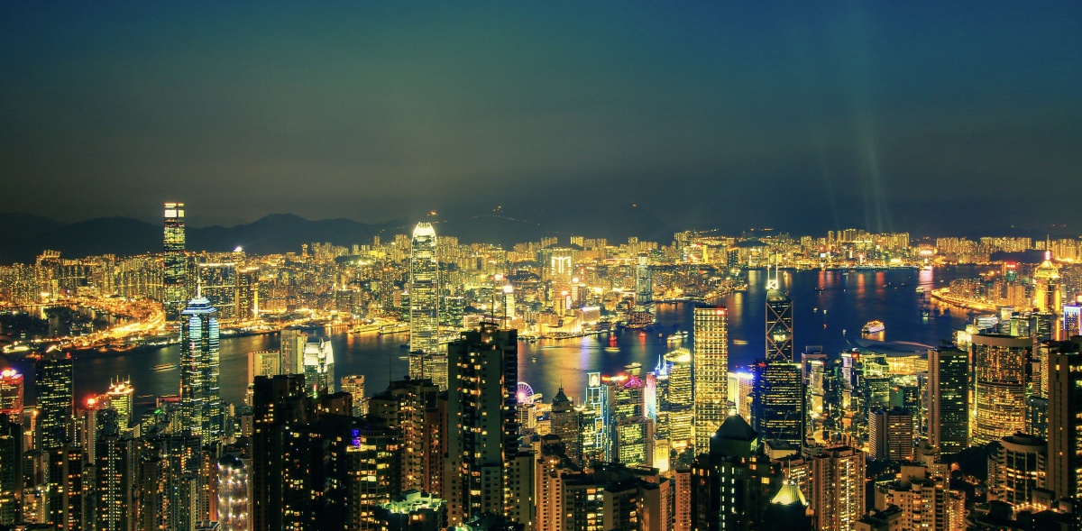 香港维多利亚港夜景