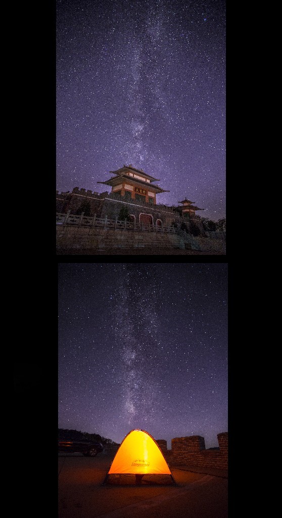 10月，济南七星台，没有拍到银河拱桥