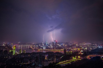 Lightning storm created