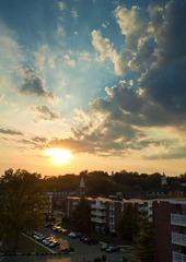 Sunset outside my apt