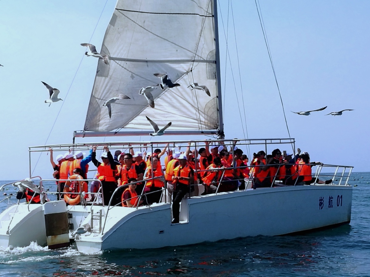 大连小平岛帆船