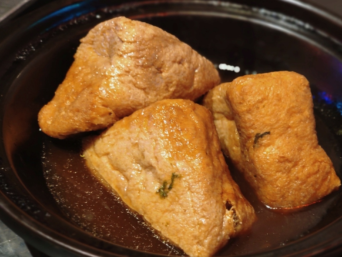 三角油豆腐塞肉,煌庭大院店,上海老弄堂菜.