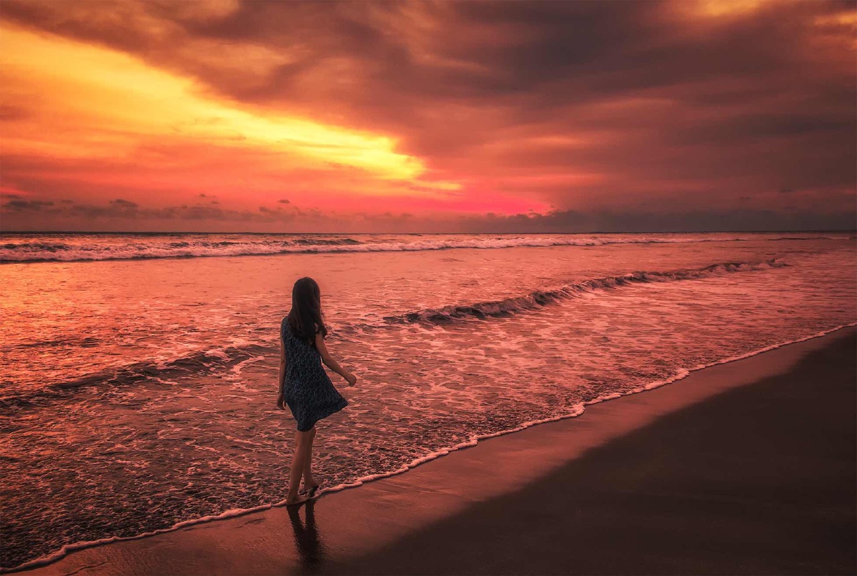 夕阳漫步