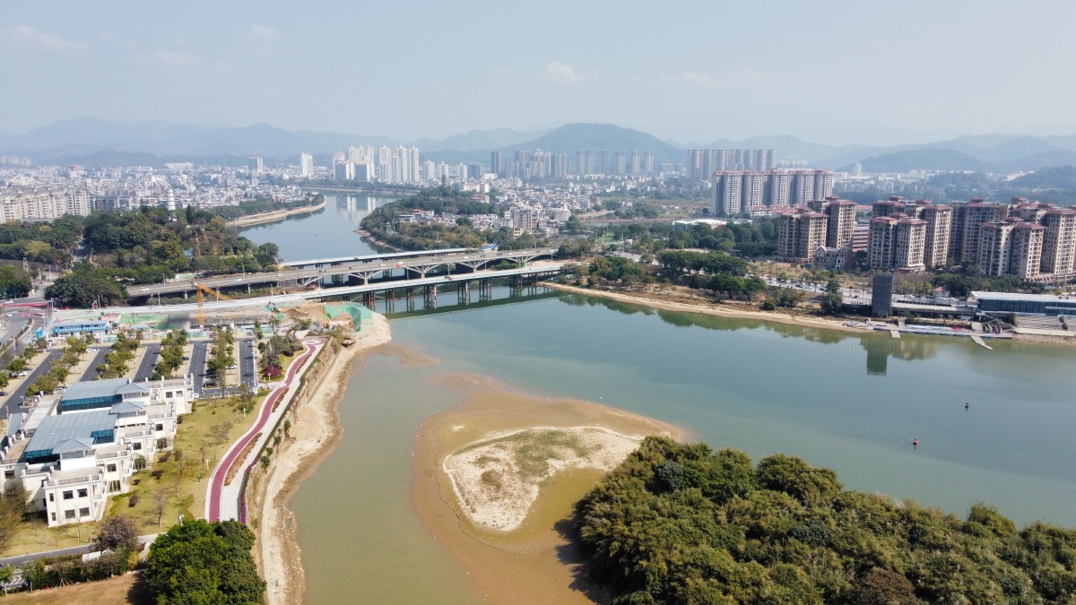 航拍增城增江画廊