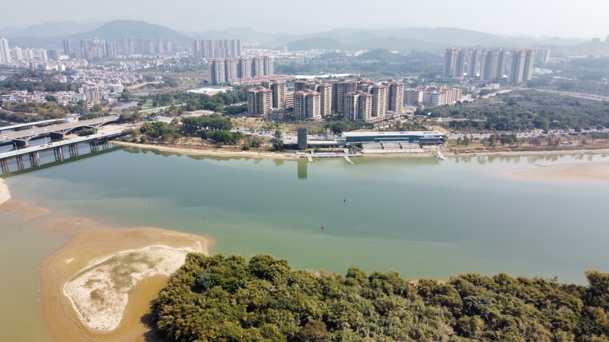 航拍增城增江画廊