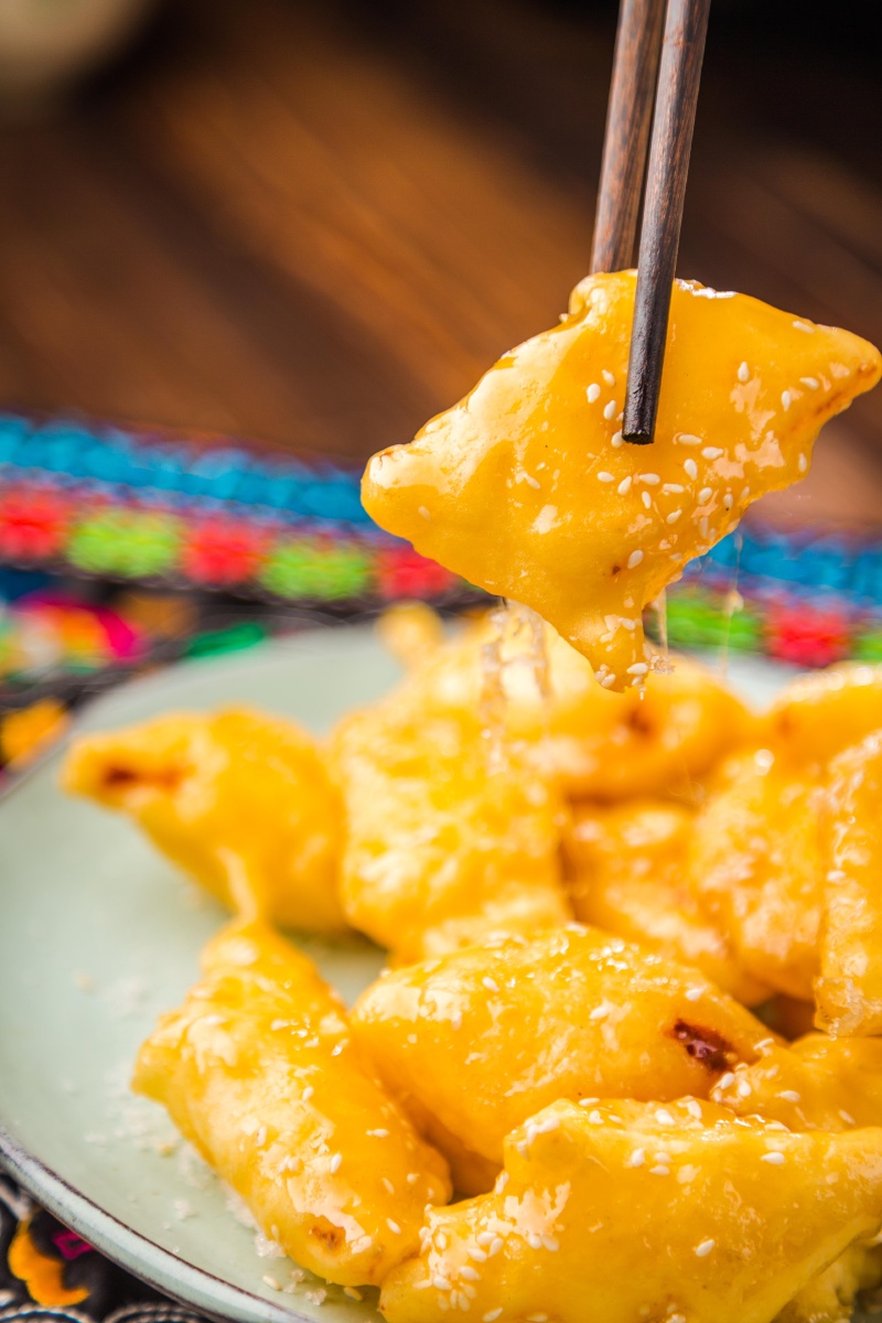 拔丝奶皮 wired milk skin cooking