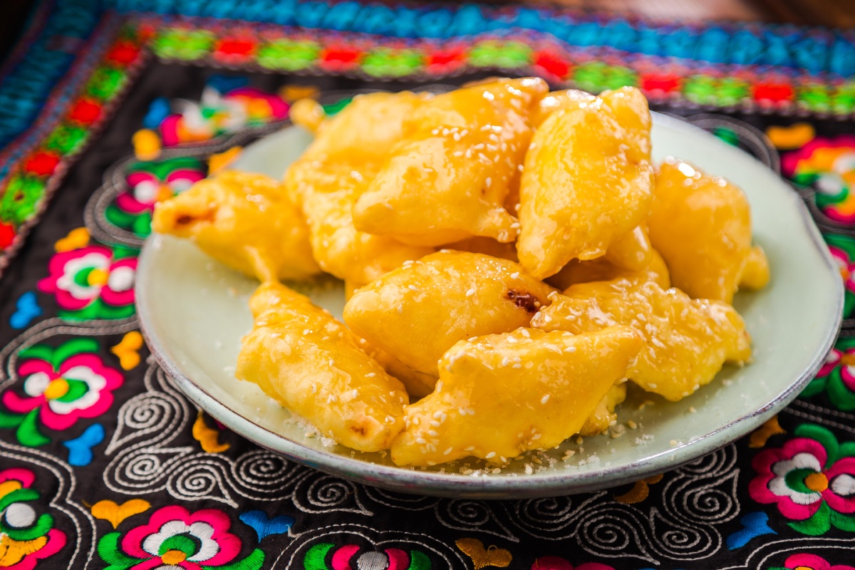 拔丝奶皮 wired milk skin cooking