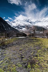 梅里雪山，笑农大本营