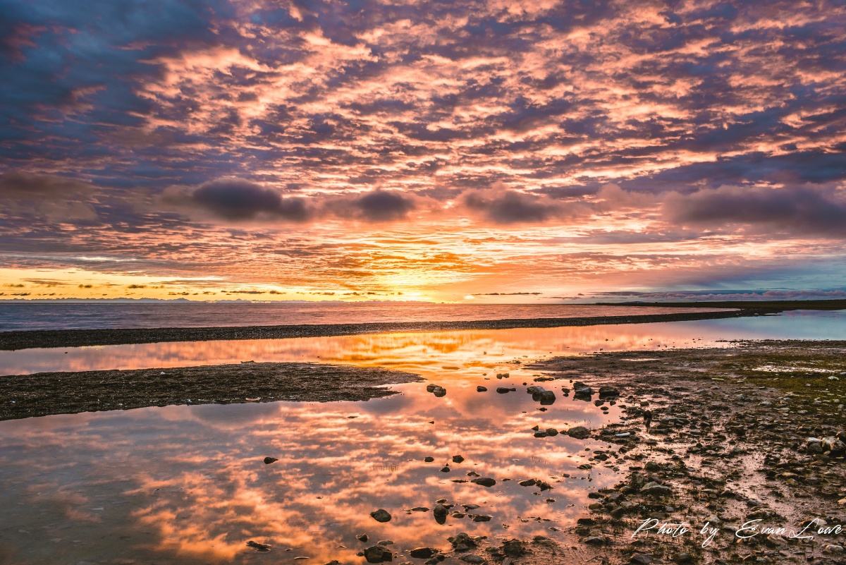 黑马河日出,普度之光