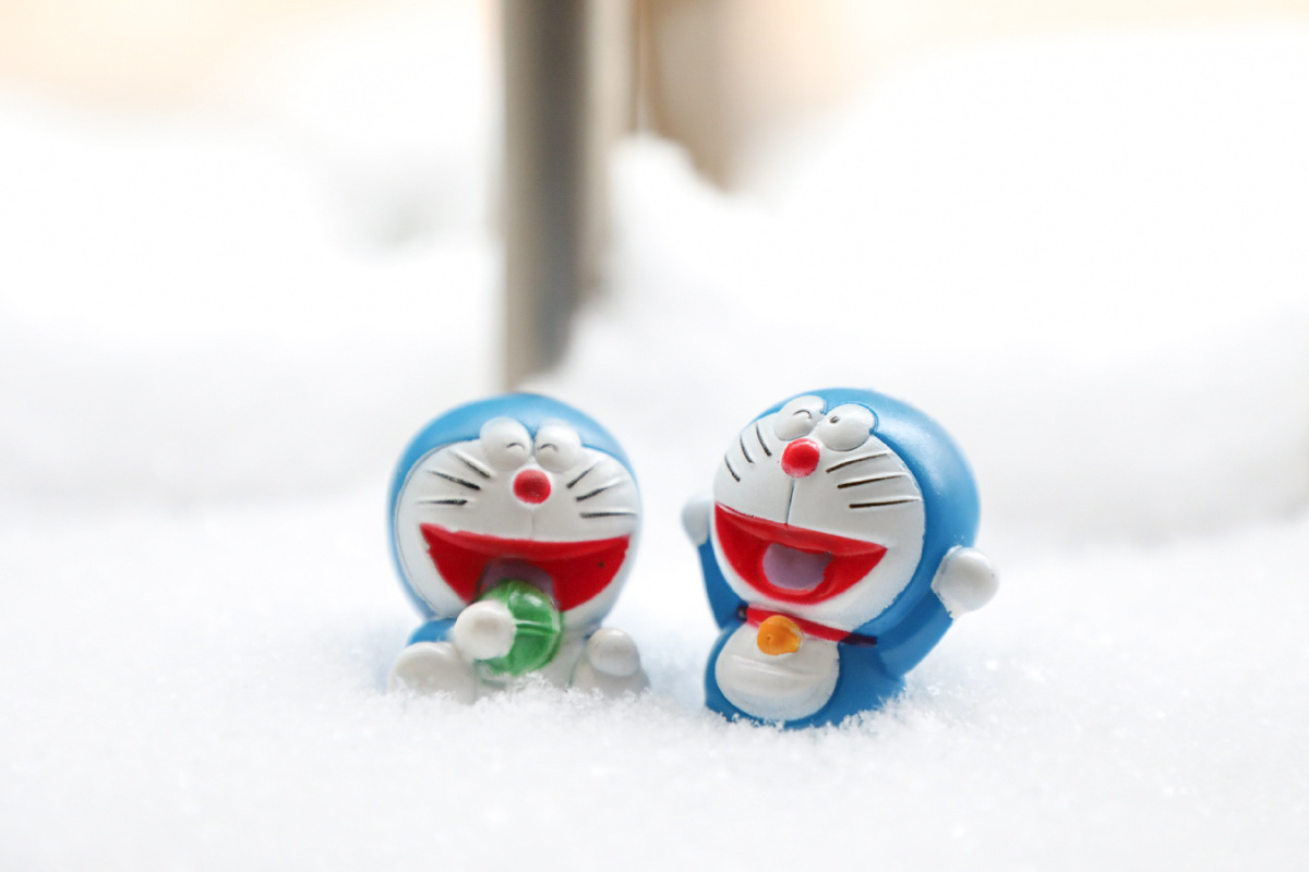 雪中的哆啦a梦