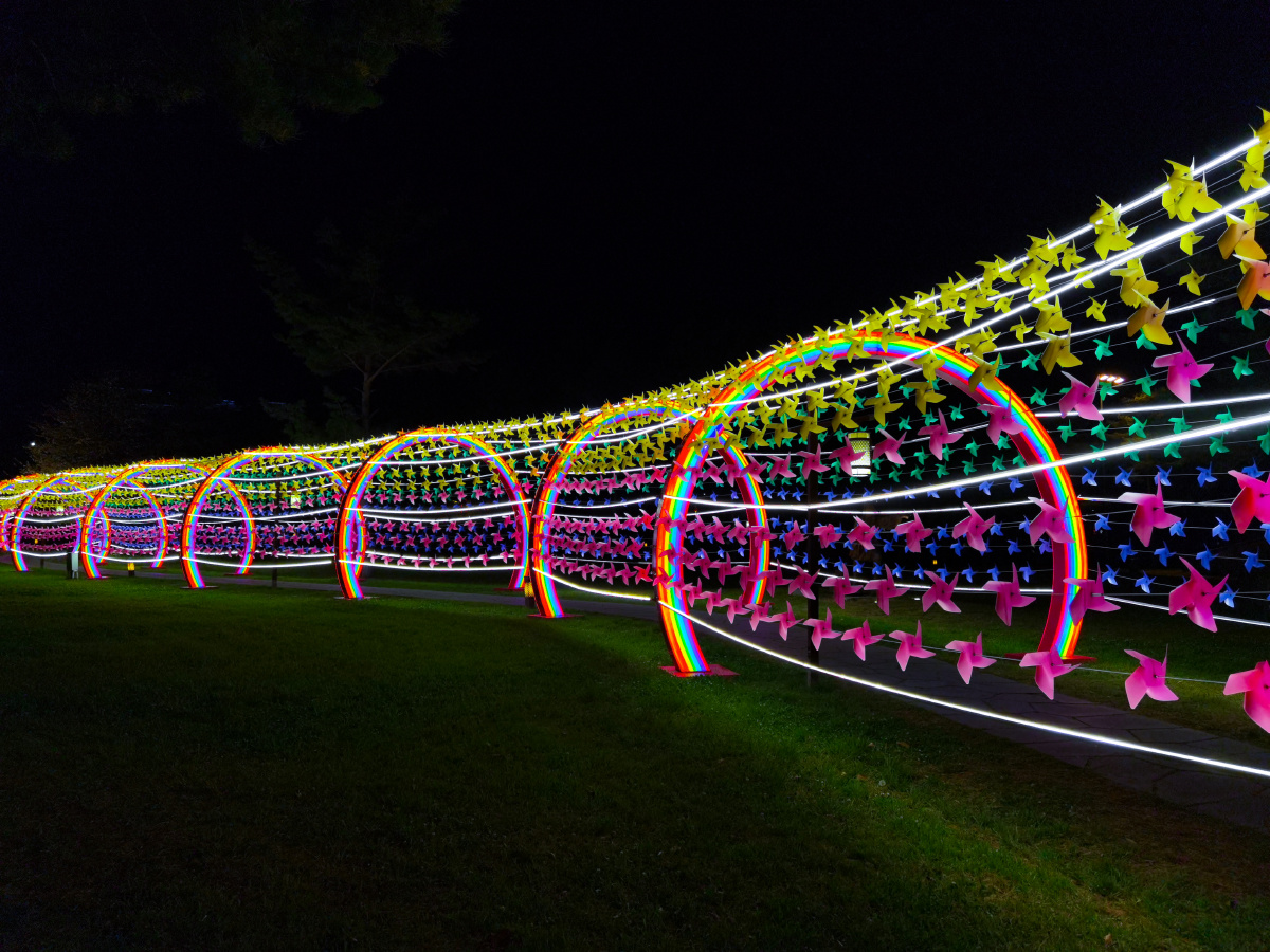 网红灯光小镇——吉林省安图县二道白河镇