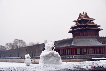 角楼的雪人