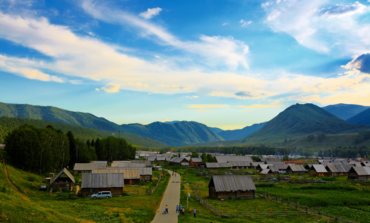 最后的图瓦人部落.拍照于新疆喀纳斯禾木村