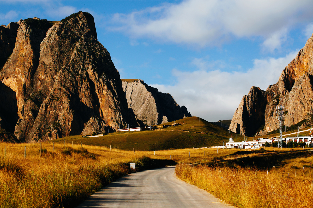 甘肃甘南甘加草原的秋色