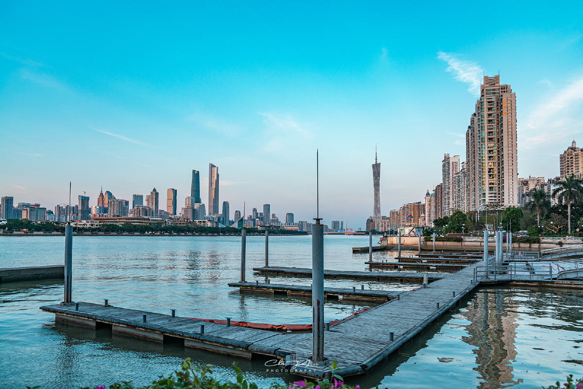 的风光摄影天际线市容水域码头海滨城市建筑大赏河流反射市中心#摩天