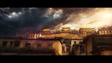 仰望苍穹 matte painting