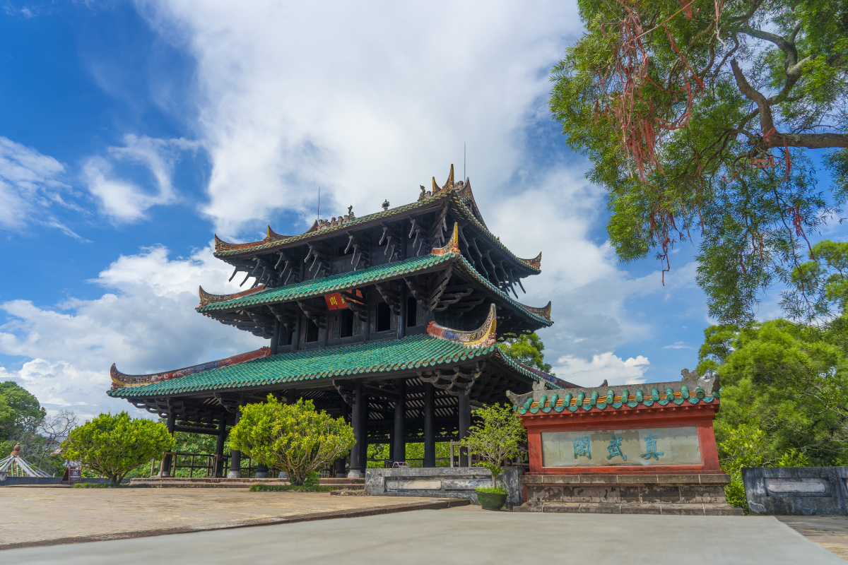 容县真武阁和容州古城