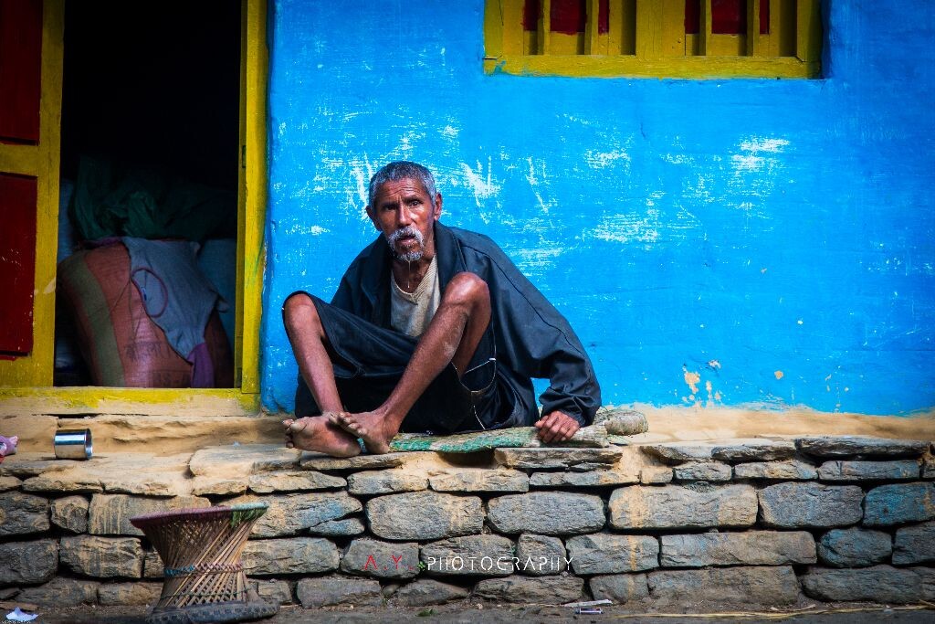 时光一瞬，岁月留痕...（摄于Terkigunga，Nepal）