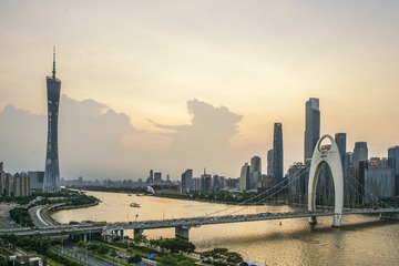 珠江黄金水道·日落