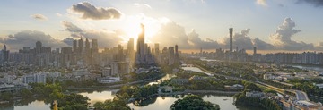 广州日出全景