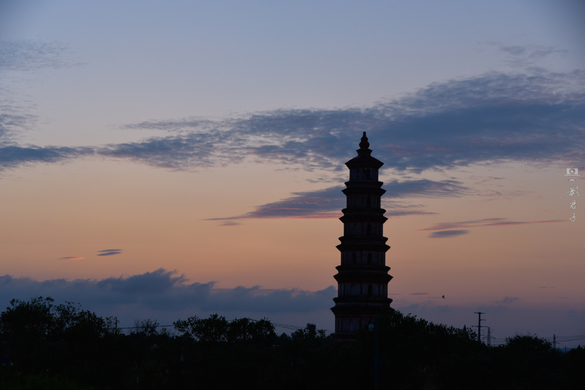 文昌塔夕阳