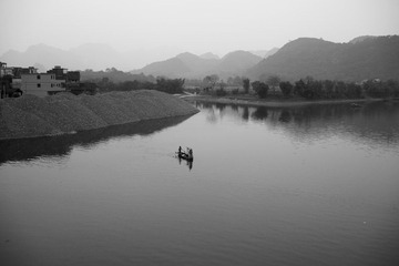水墨阳山六