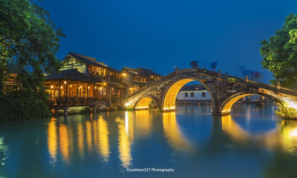 乌镇西栅夜景