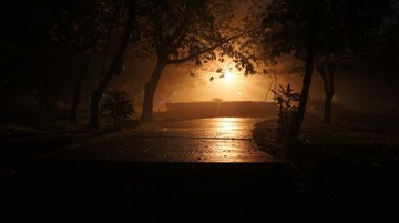 夜雾迷茫