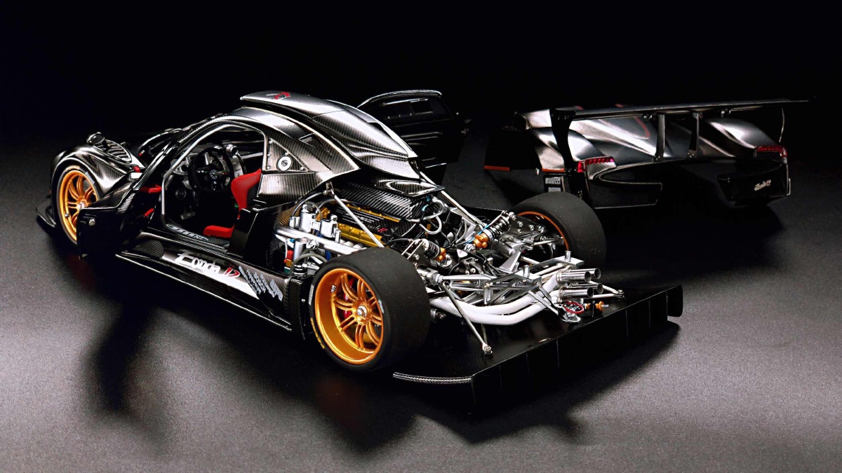 跑车赛车118帕加尼风之子宗塔r杰斯底里手机摄影