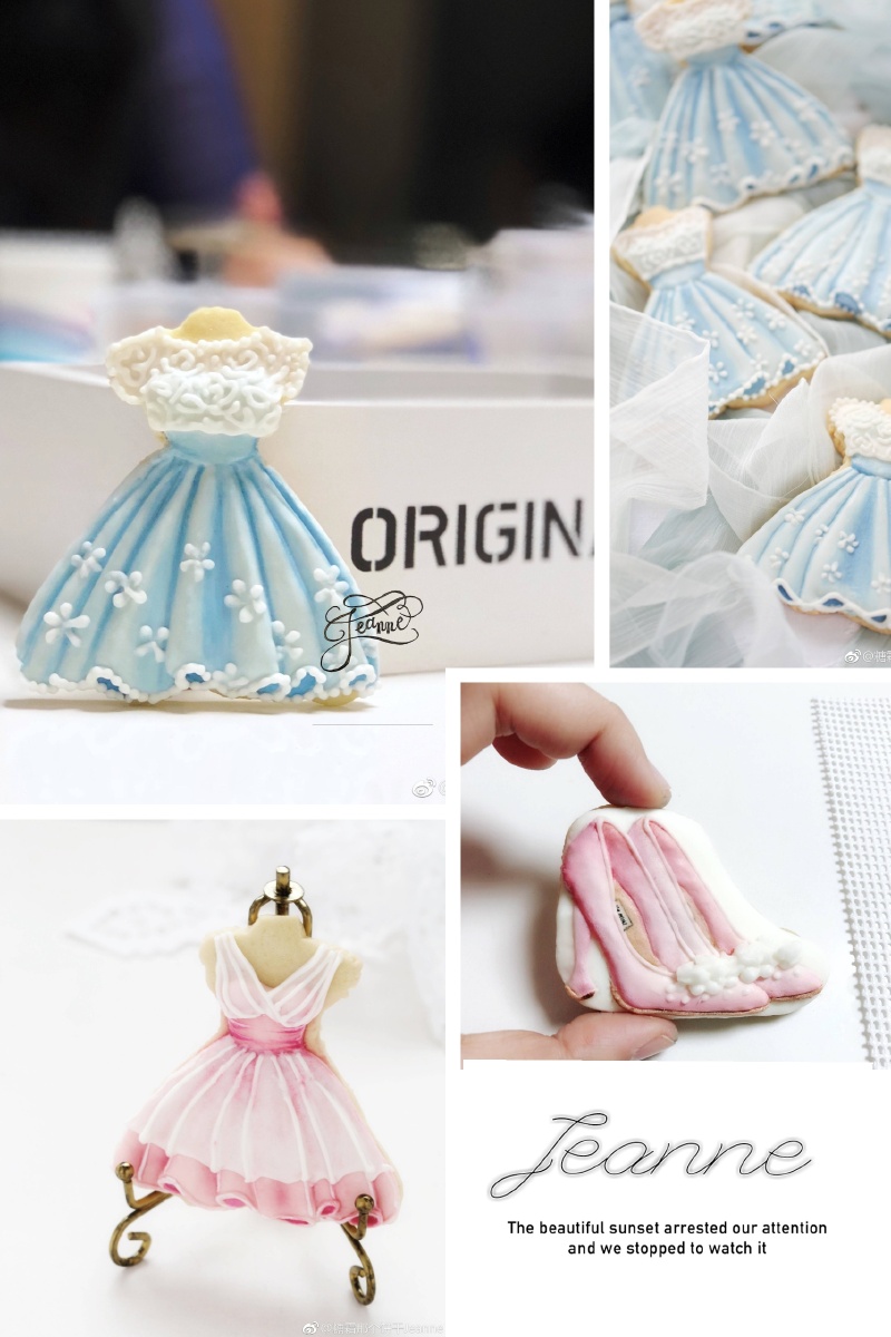 公主裙～手绘糖霜饼干