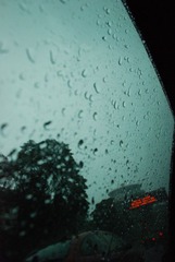 窗外雨