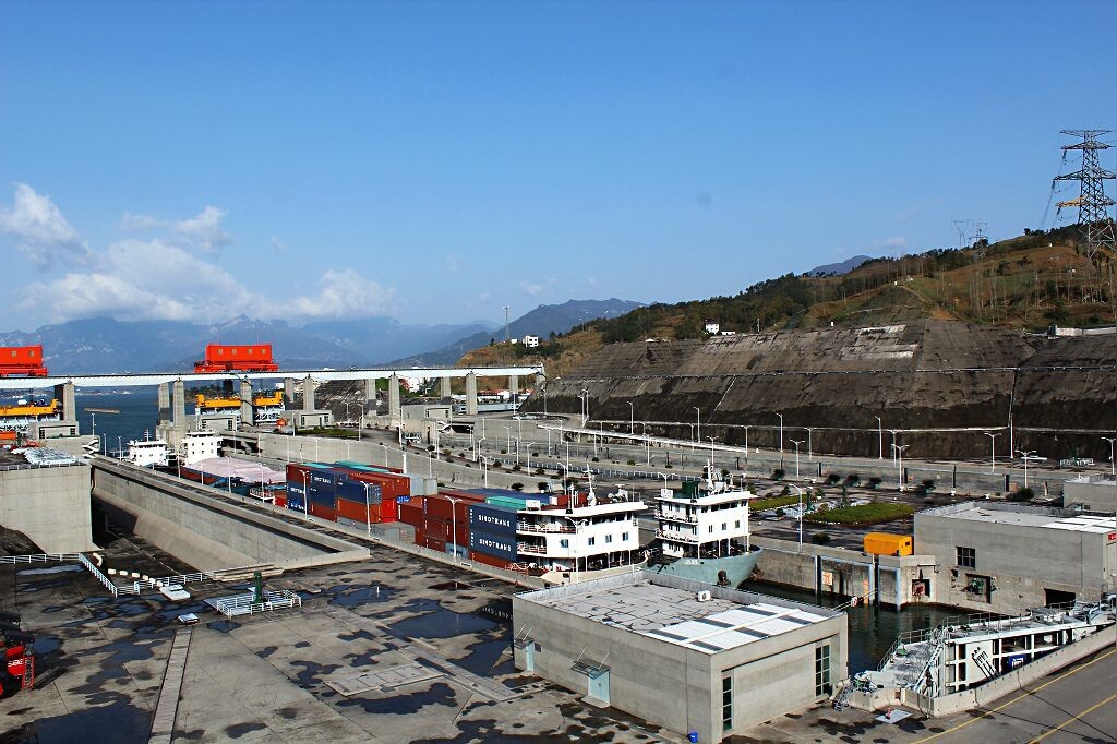 长江三峡过船水闸