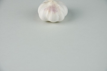 garlic with grey paper