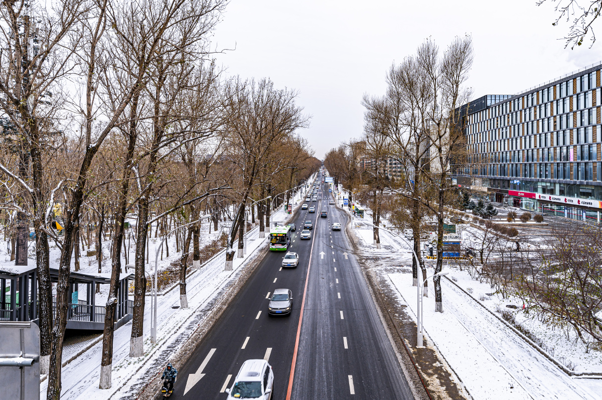 中国长春城区冬季风景