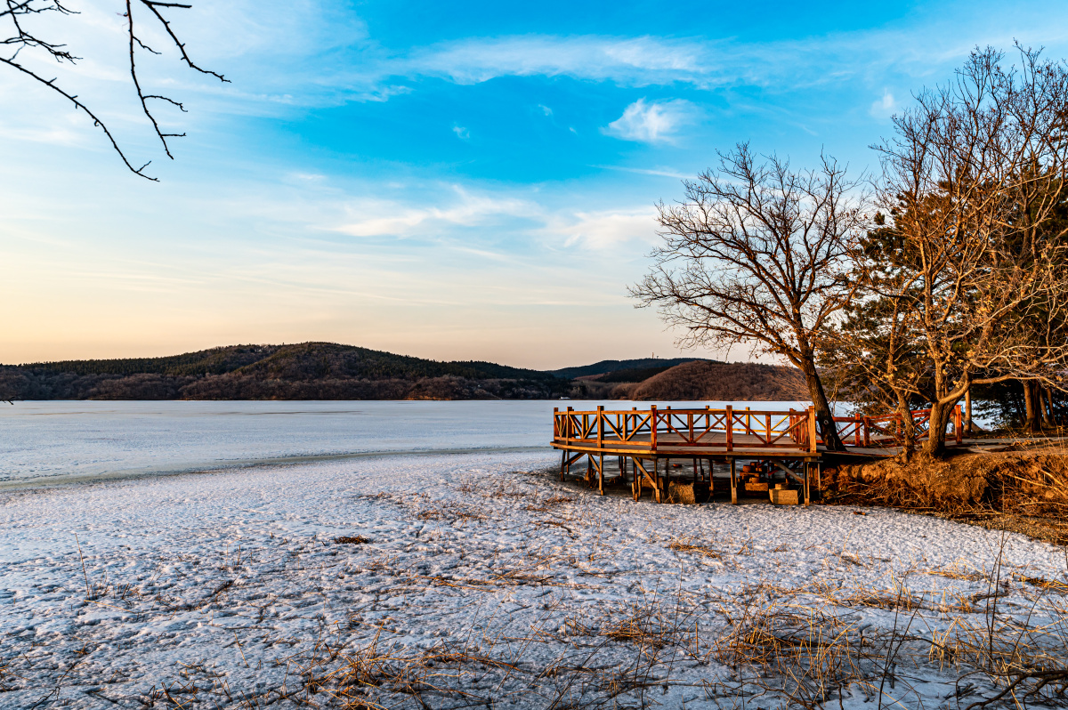中国长春净月潭国家森林公园冬季景观