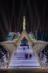 中国长春雕塑园迎接春节的冰雪雕塑活动景观 (18)