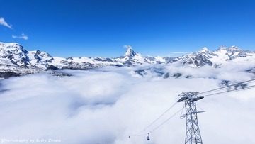 The Matterhorn, up in the air