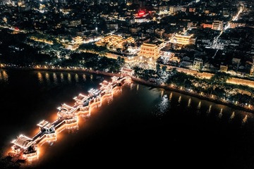 航拍潮州古城