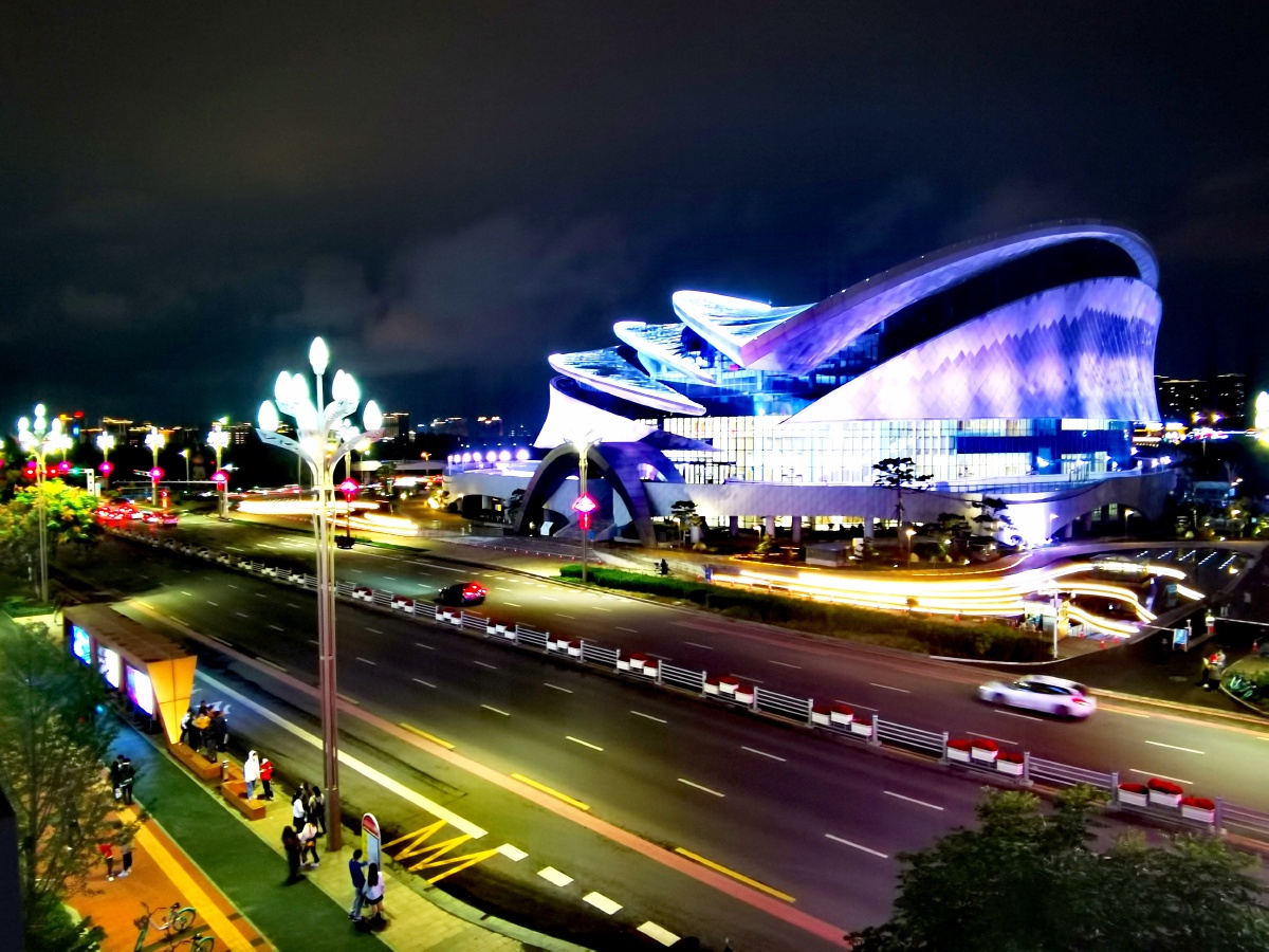 宝鸡大剧院夜景醉人