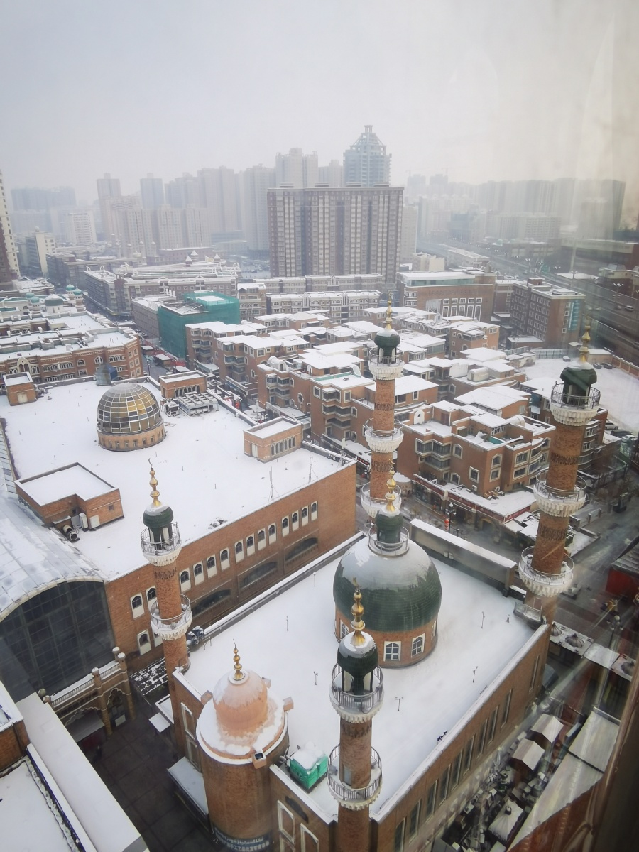 新疆乌鲁木齐雪景如画2020年12月12日连续几日的降雪乌鲁木齐市到处