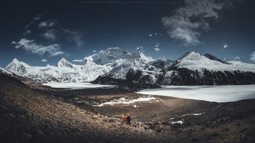 远眺萨普群峰