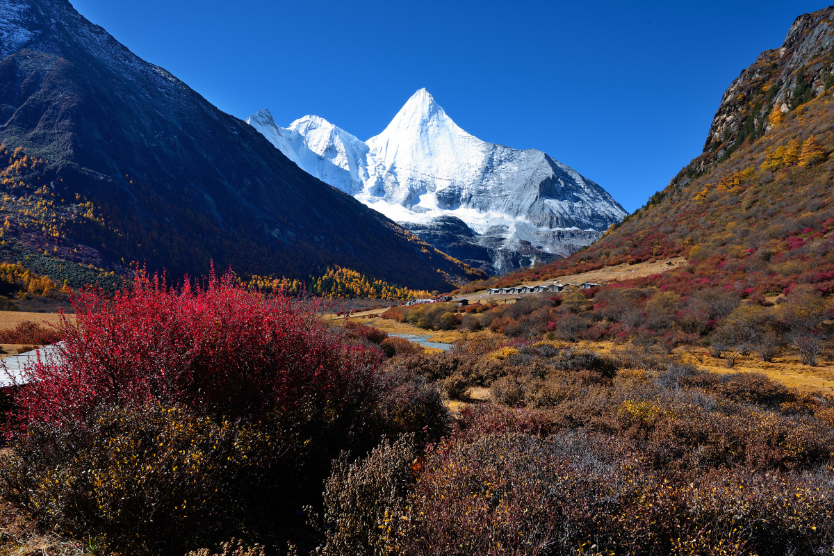 洛绒牛场秋色 - 尼康, "第一眼美景"有奖征稿, 四川, 风光 - 洛绒牛场