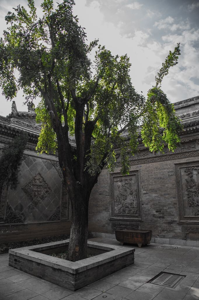 砖雕壁画是中国传统建筑墙体装饰的一种。壁画装饰内容丰富，多以教化后人、颂扬功德为主要题材。据说以“山水景物”为题材流行与清代，和山水水墨画的流行有一定的关系。砖雕壁画较之用笔画出的画面更具立体感和质感，虽少了色彩的渲染，但因其特有的或粗犷、或雄浑、或雅致等南北不同砖雕特点，形成一种气质独特的艺术风格。将自然山水融入居家生活，再次展现出中国传统建筑装饰意义之所在。<br />
