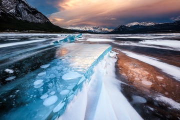 Abraham Lake Ice