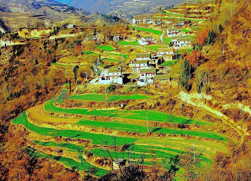 一个美丽的小山村