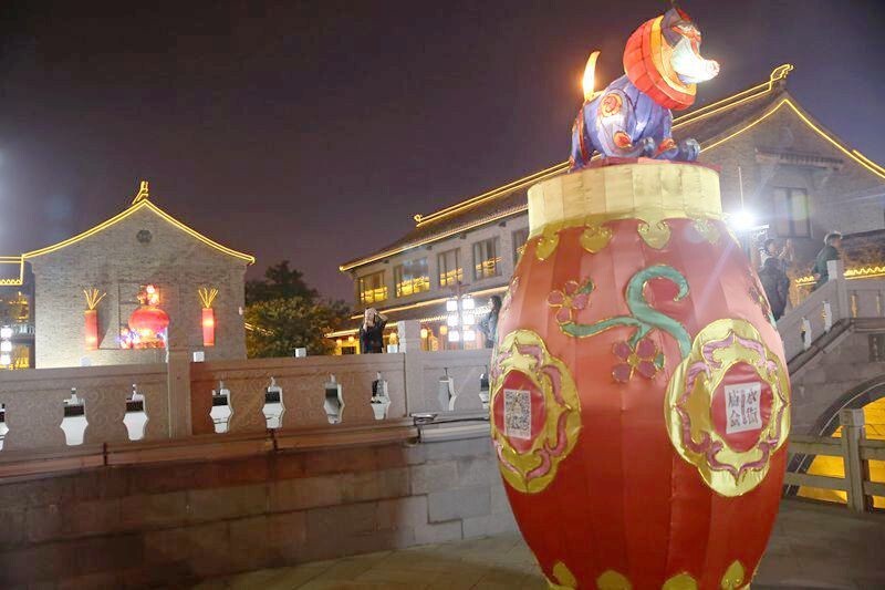 盐城水街夜景