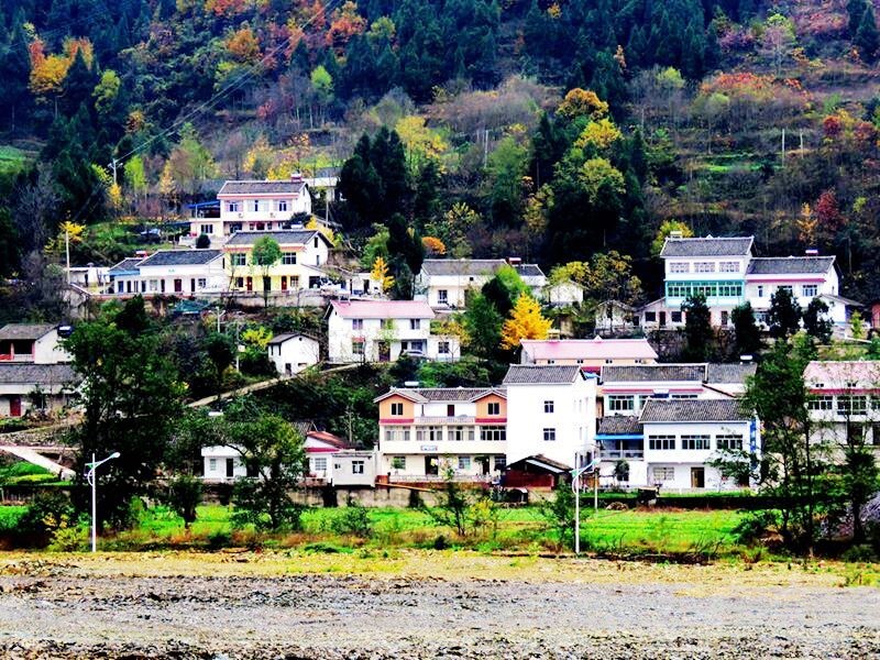 山村秋景